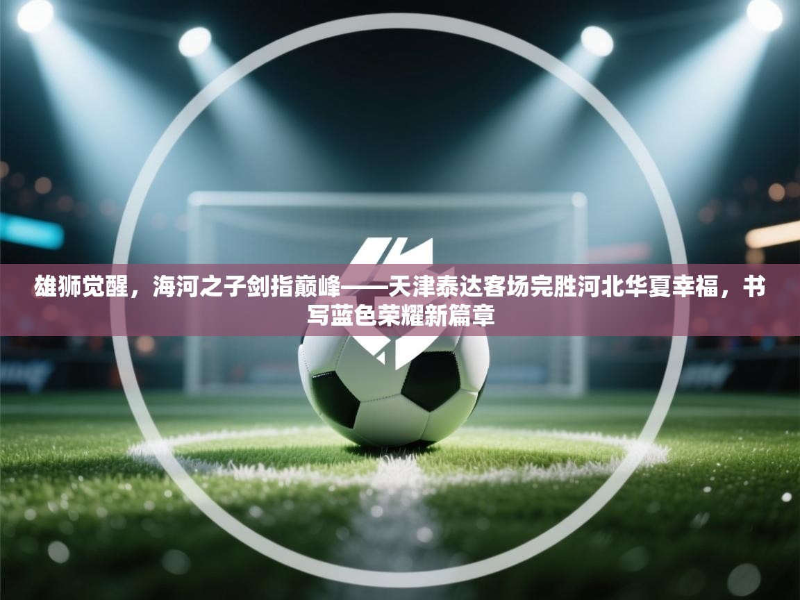雄狮觉醒，海河之子剑指巅峰——天津泰达客场完胜河北华夏幸福，书写蓝色荣耀新篇章